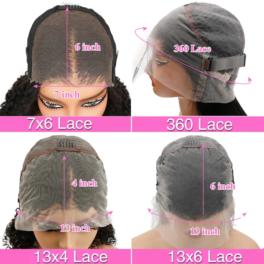 Natural Lace Frontal Wig Body Wave Wigs 46 Inch 13X6 Human Hair 200% Density Real Full Large Lace Space Natural Lace Frontal Wig