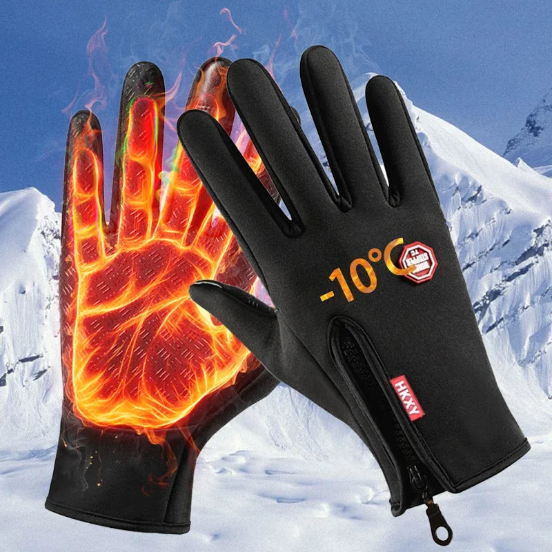 Winter Gloves for Men and Women Touch Screen Warm Sports Skiing Outdoor Riding Motorcycle Windproof Anti-slip Warm Gloves S-XL
