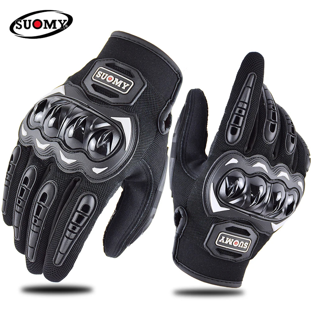 SUOMY Summer Motorcycle Gloves Touch Screen Full Finger Racing/Climbing/Cycling/Riding Sport Windproof Motocross Gloves Luvas