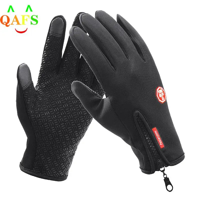 Outdoor Winter Gloves Windproof Waterproof Thermal Touch Screen Full Finger Gloves Warm Bike Skiing Motorcycle Riding Mittens