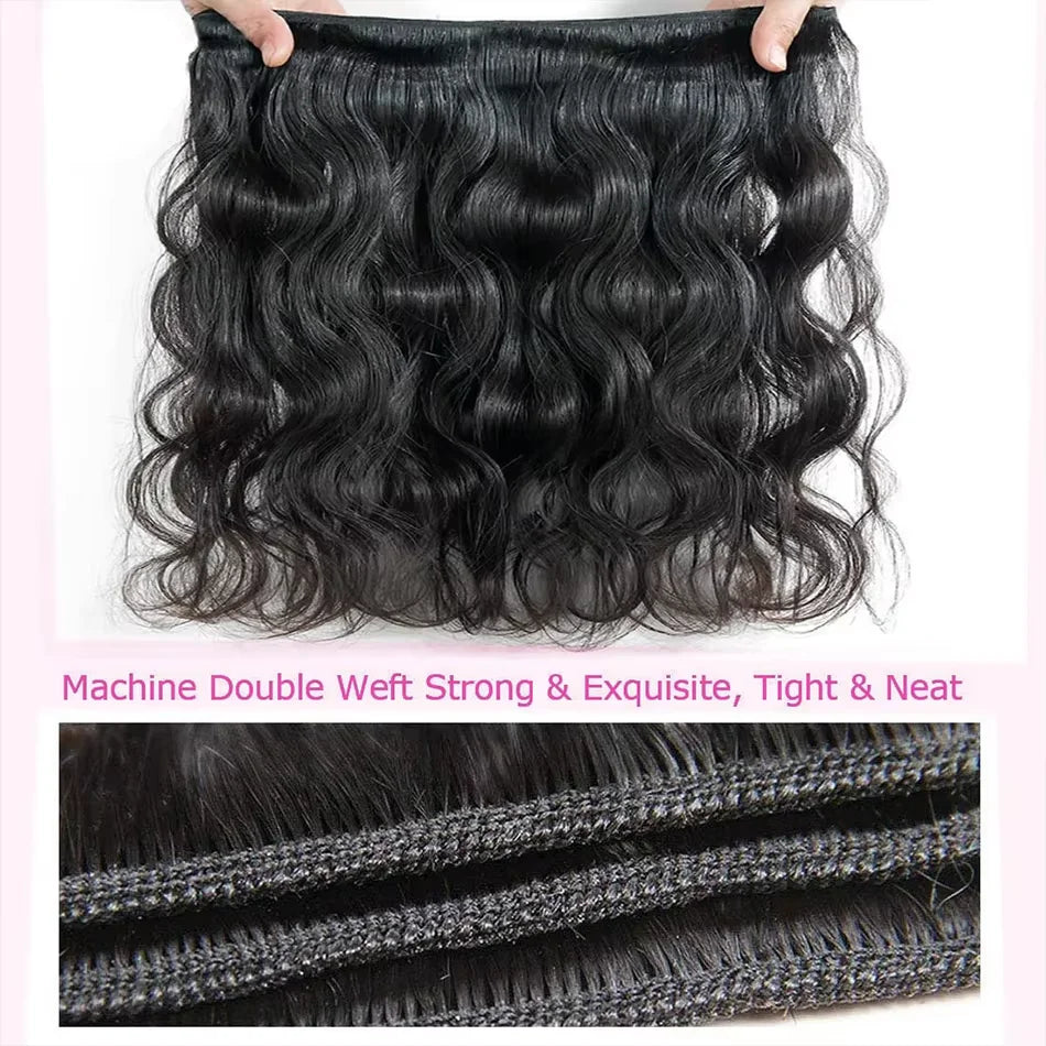 16A Body Wave Bundles Human Hair Brazilian Virgin Weave Hair 3 4 5 Pcs 100% Unprocessed Raw Hair Bundles Extensions For Women