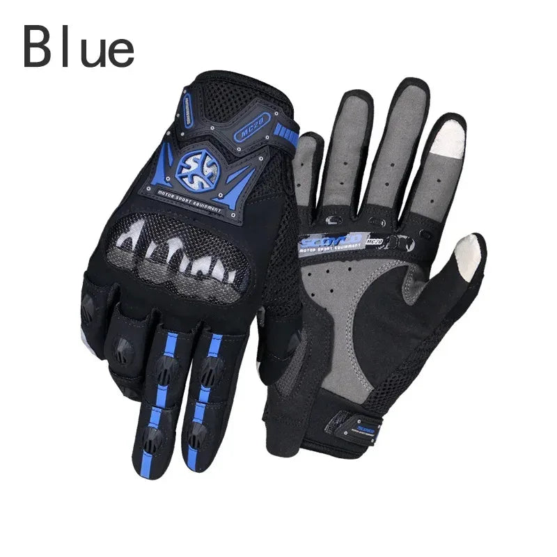 Scoyco MC20 Motorcycle Gloves Carbon Fiber Accessories Breathable Moto gear Cycling Climbing Racing Riding Glove For Men & Women