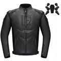 Leather Motorcycle Jacket Men's Chaqueta Moto Waterproof Moto Suit Motorbike Riding Jacket Motocross Jacket Motorcycle Clothing