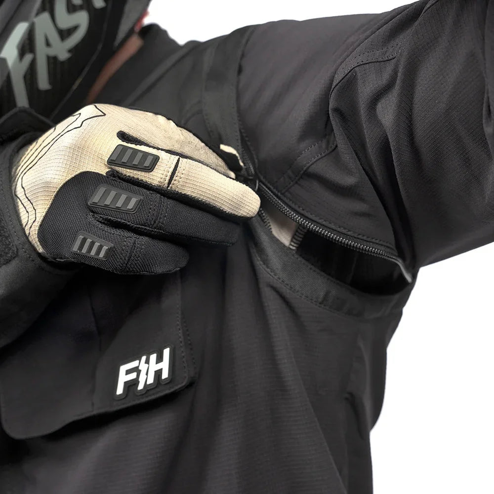 2025 FH Moto Vest SHIFT Seeker Black Off-Road Jacket Motorcycle with sleeves Vest Motocross Race Wear MX Dirt Bike Jacket