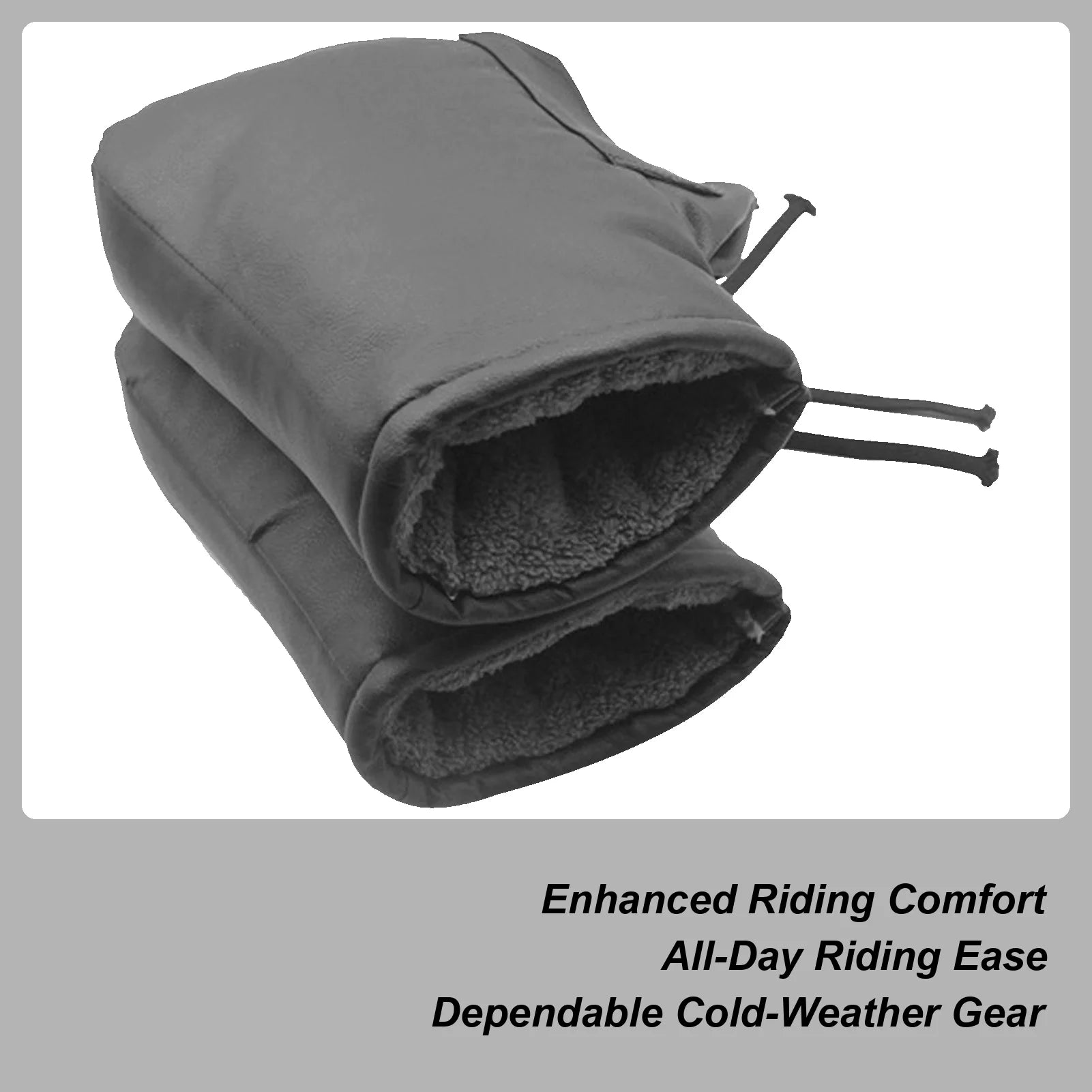 Motorcycle Handlebar Mitts Electric Waterproof Thermal Snowmobile Heated Grip Gloves For Men Riders Commuting Riding Touring