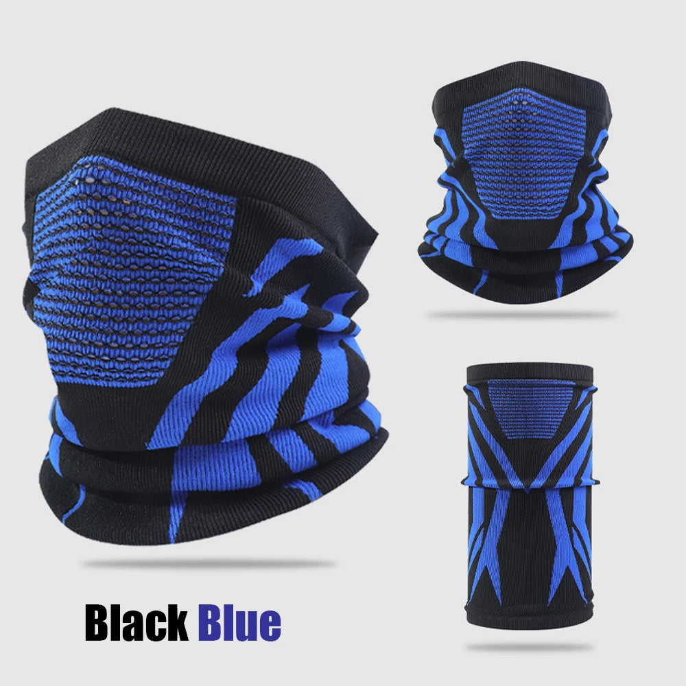 Winter Warm Skiing Mask Neck Unisex Elastic Breathable Cycling Mask Men's Women's Outdoor Sports Running Masks Motorcycle Mask