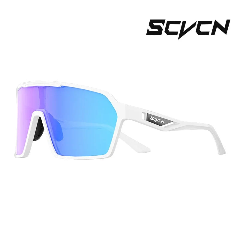 SCVCN Outdoor Cycling Sunglasses Motorcycle Riding Goggles UV400 Windproof Eyewear For Men Women Running Bicycle Glasses