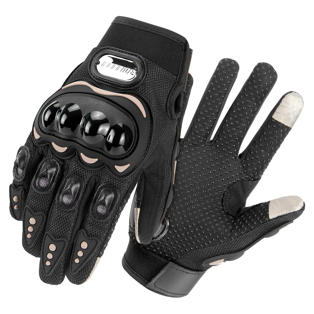 Men's Motorcycle Touch Screen Gloves Motorbike Full Finger Gloves Outdoor Motocross Non-slip Riding Gloves Breathable M-2XL