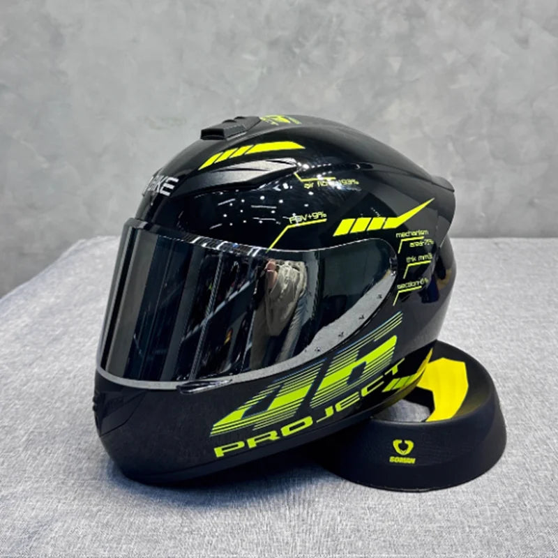 Ultra Durable Touring Full Face Motorcycle Helmet with Soft Lining Designed for Long Rides Comfortable and Reduced Wind Noise