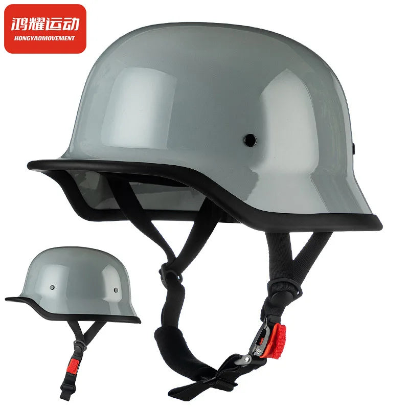 Retro German Vintage Motorcycle Half Face Helmet Capacete De Moto Casco Moto Vintage Motorbike Accessory Capacetes de Moto