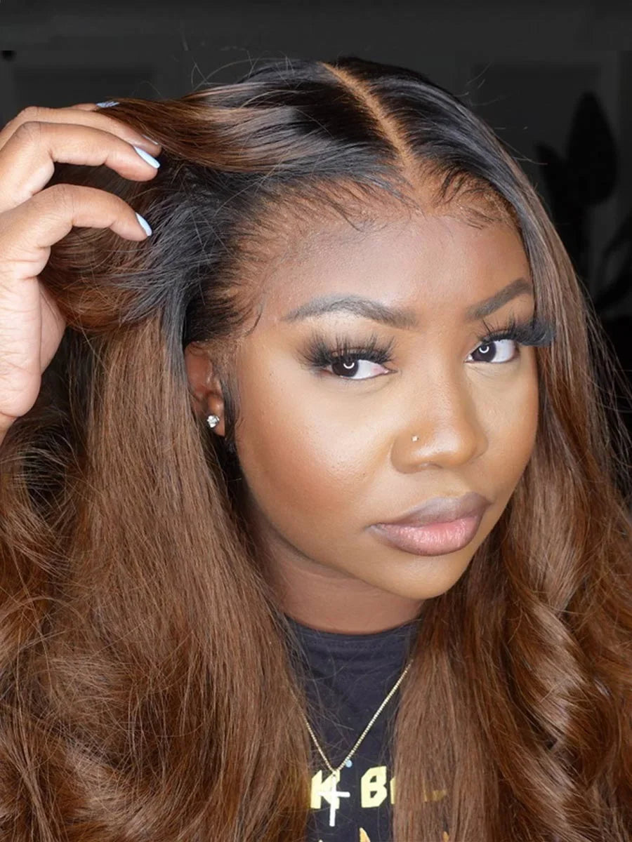 16-36 Inch Chocolate Brown Body Wave Lace Front Wigs 13x4 13x6 HD Lace Front Human Hair Brazilian Colored Lace Frontal Wig