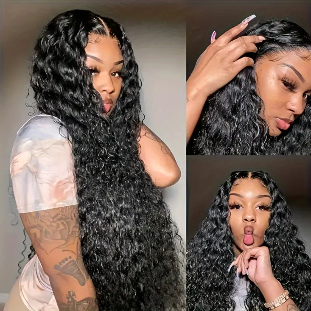 Jerry Curly 13X6 Lace front Brazilian human hair wig,250% Density high definition 13×4 Lace front top real human wig