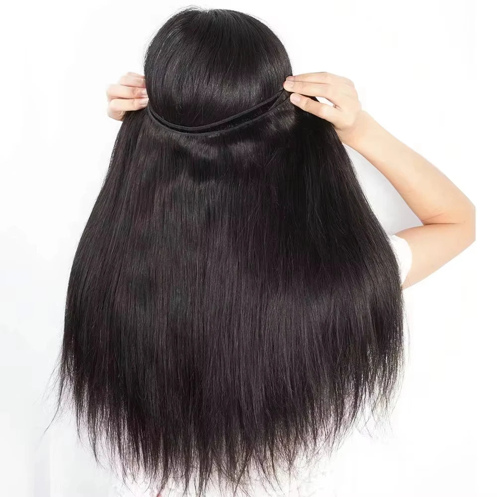 30 40 Inch Bone Straight Human Hair Weave Bundles 16A Brazilian Natural Color 1 3 4 Pcs Real Raw Human Hair Bundles Extensions