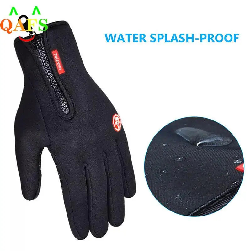 Outdoor Winter Gloves Windproof Waterproof Thermal Touch Screen Full Finger Gloves Warm Bike Skiing Motorcycle Riding Mittens