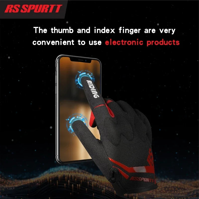 Upgraded Summer Men Women Motorcycle Gloves Racing Anti-fall Riding Rider Equipment Protective Gear Mesh Breathable Moto Gloves