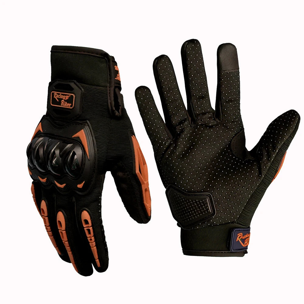 Men Motorcycle Gloves Waterproof Touch Screen Full Finger Knuckle Protection Anti Fall Non Slip Riding Motorbike Sport Gloves