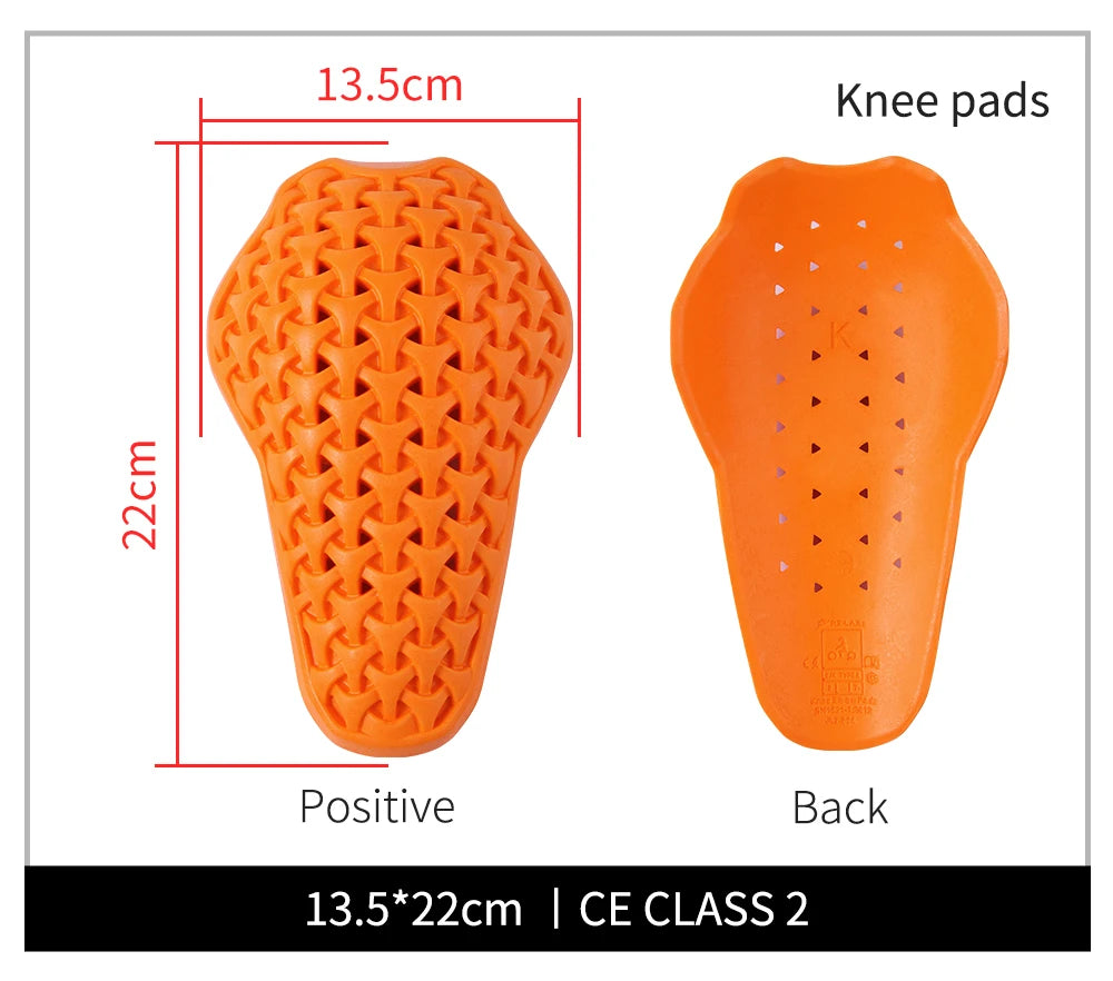 WOSAWE CE Certified Moto Motorcycle Back Elbow Knee Shoulder Chest Hip Protector Jacket Insert Gear Armor Motocross Protection