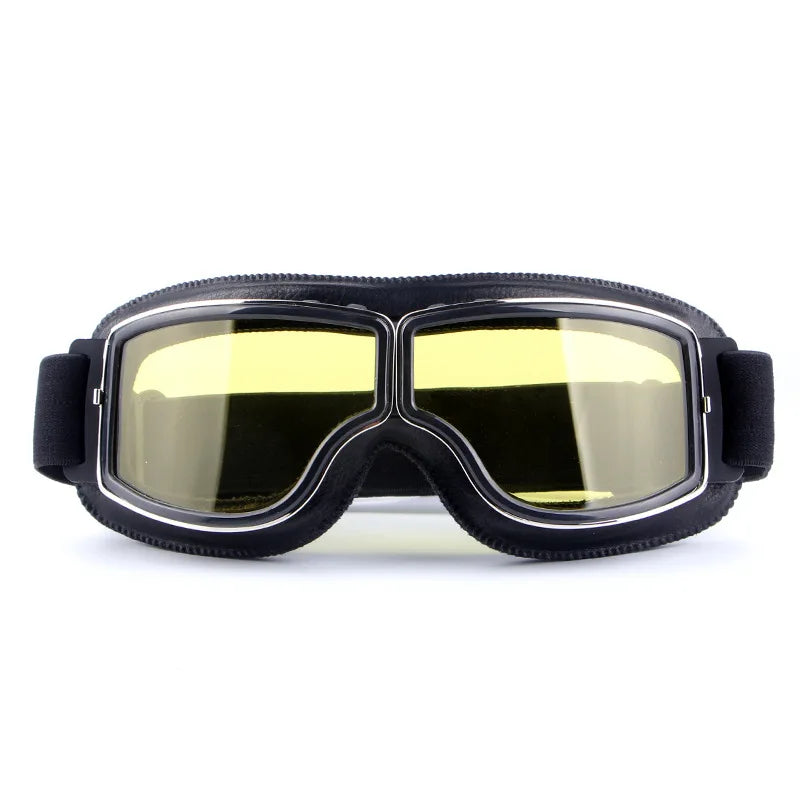 Metal frame retro goggles, motorcycle off-road riding glasses, outdoor sports windproof and dustproof bicycle goggles