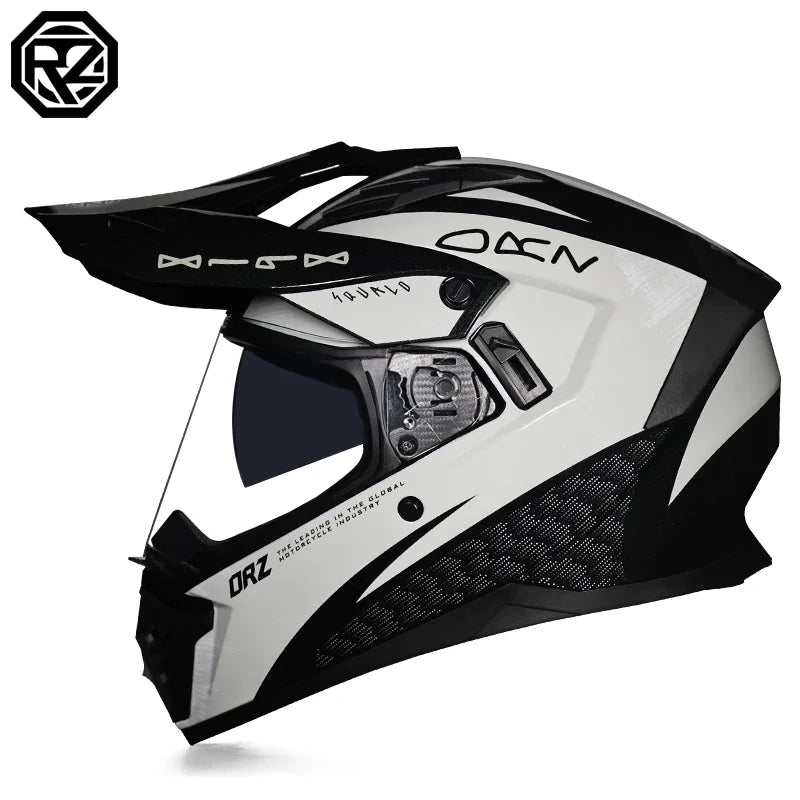 ORZ Off-Road Motorcycle Helmet with Sunshield Moto-Cross Motocross Helmet Racing Moto DOT cascos