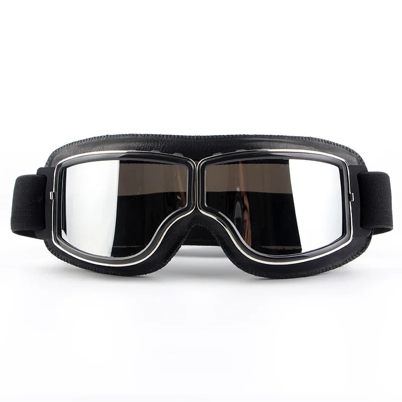 Metal frame retro goggles, motorcycle off-road riding glasses, outdoor sports windproof and dustproof bicycle goggles