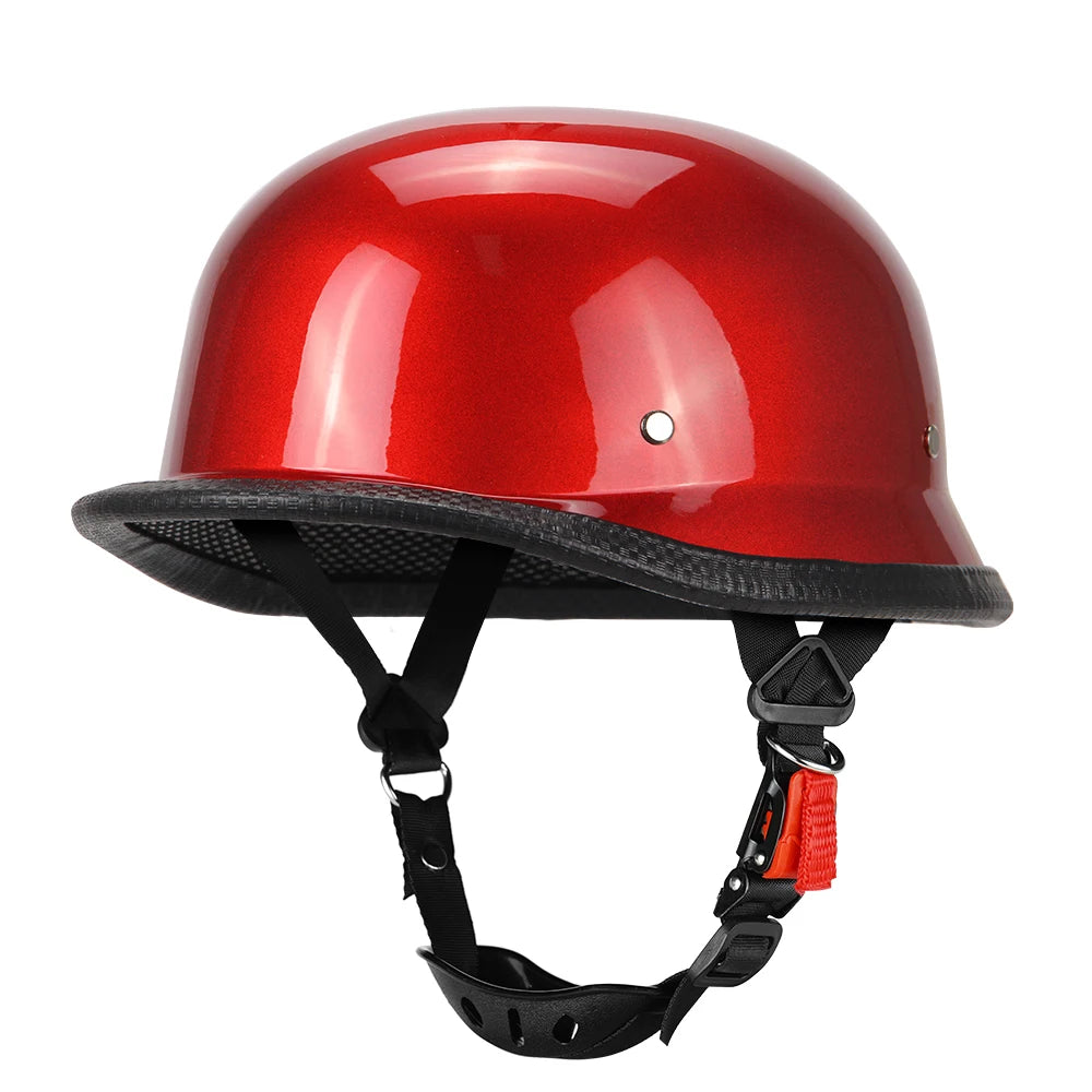 DOT Certification Motorcycle Half Helmet Anti-fall And Sun Cap Motorbike Helmet Fashion Vintage Moto Riding Safety Helmets S-2XL