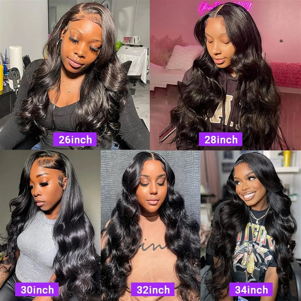 30 40 Inch Body Wave Lace Front Wig PrePlucked With Baby Hair 13x4 13x6 Hd Lace Frontal Wigs For Women body wave Human Hair Wigs