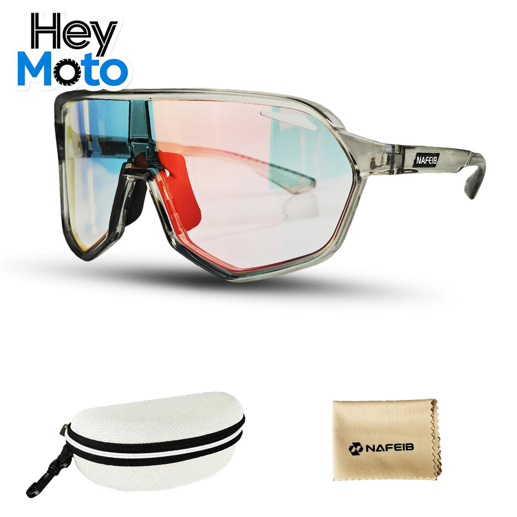 Automatic Photochromic Cycling Glasses Motorcycle Bike Riding Outdoor Sport Cycling Sunglasses Men Women Hiking UV400 Goggles