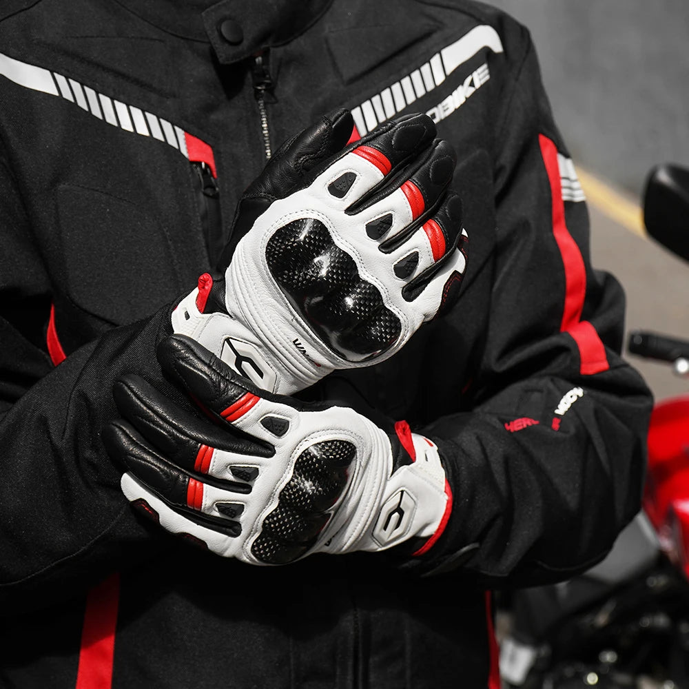 Motorcycle Gloves Winter Waterproof Motorbike Gloves Windproof Warm Glove Touch Screen Motocross Riding Gloves Reflective M-2XL