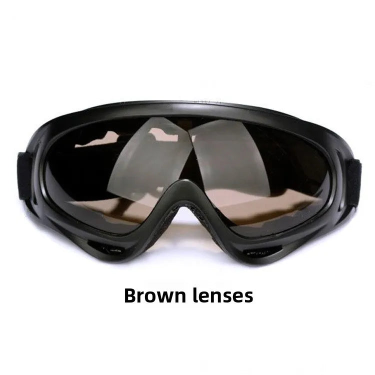 Kids Windproof Goggles, UV400 Protection, Anti-Fog Snow Sports Mask, Outdoor Motorcycle Riding Glasses, Safety Gift