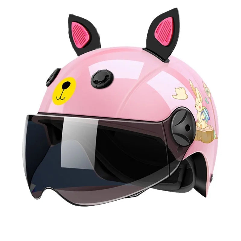Kids Helmet for Electric Motorcycle Bike Children Safety Helmet for Boys Girls Toddler Summer Winter Half Helmet