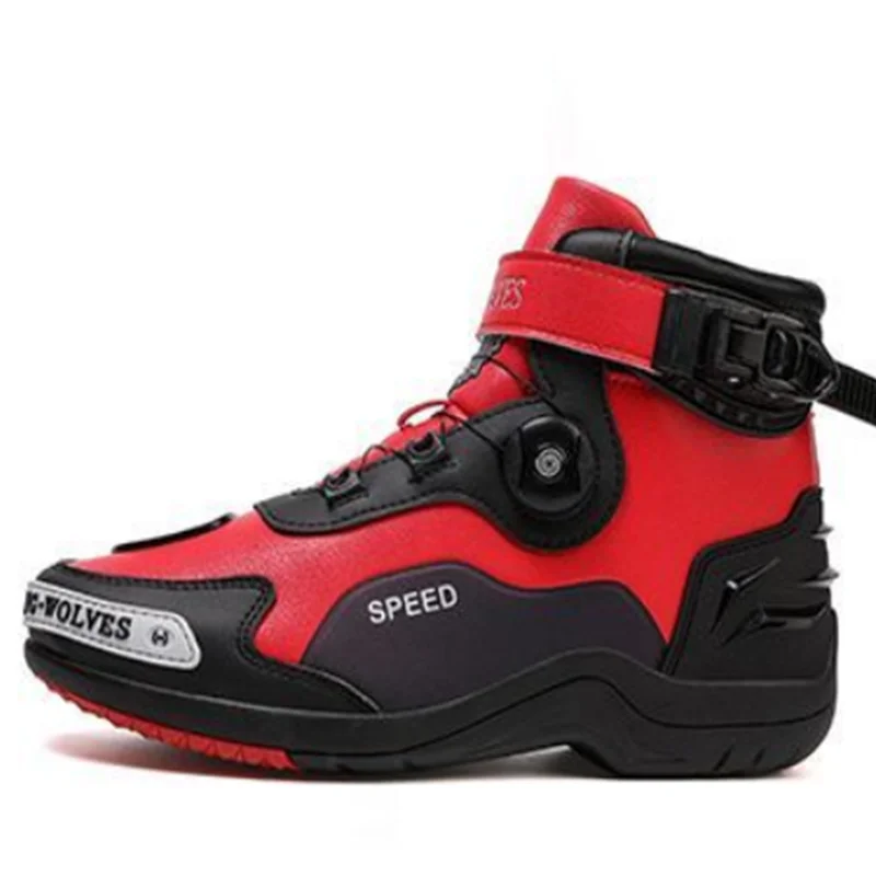 New Motorcycle Boots Men Leather Motos Breathable Anti Slip Wear-resistant Riders Boots Motorbike Racing Ankle Length Shoes