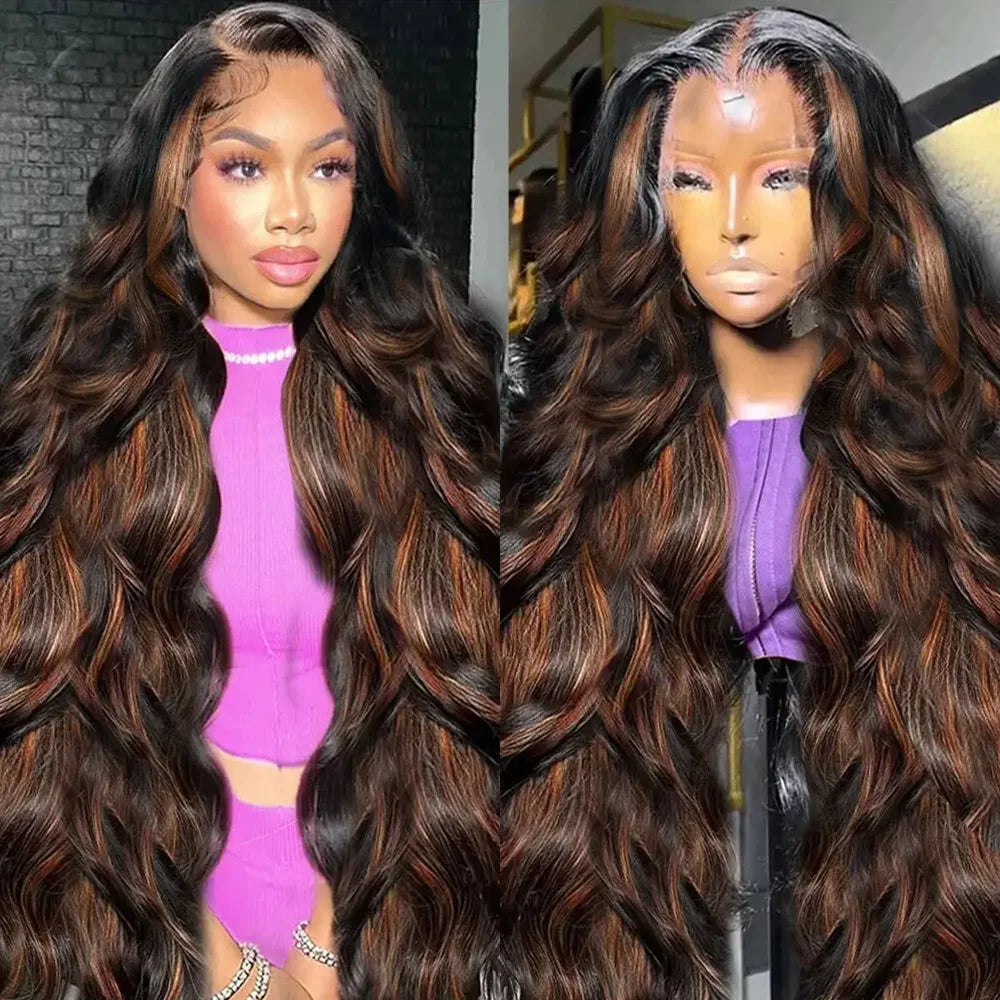 FB30 Body Wave Wig FB30 Highlight 13x6 HD Transparent Lace Frontal Human Hair Wig Brazilian Pre Plucked Wigs For Black Women