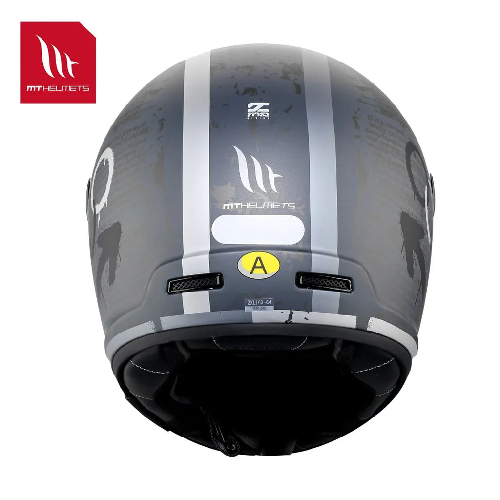 Full Face Helmet Motocross MT JARAMA Double D-ring Buckle Racing Motorcycle Helmets Gloss / Matt Anti-fog Retro V 32 Visor NEW