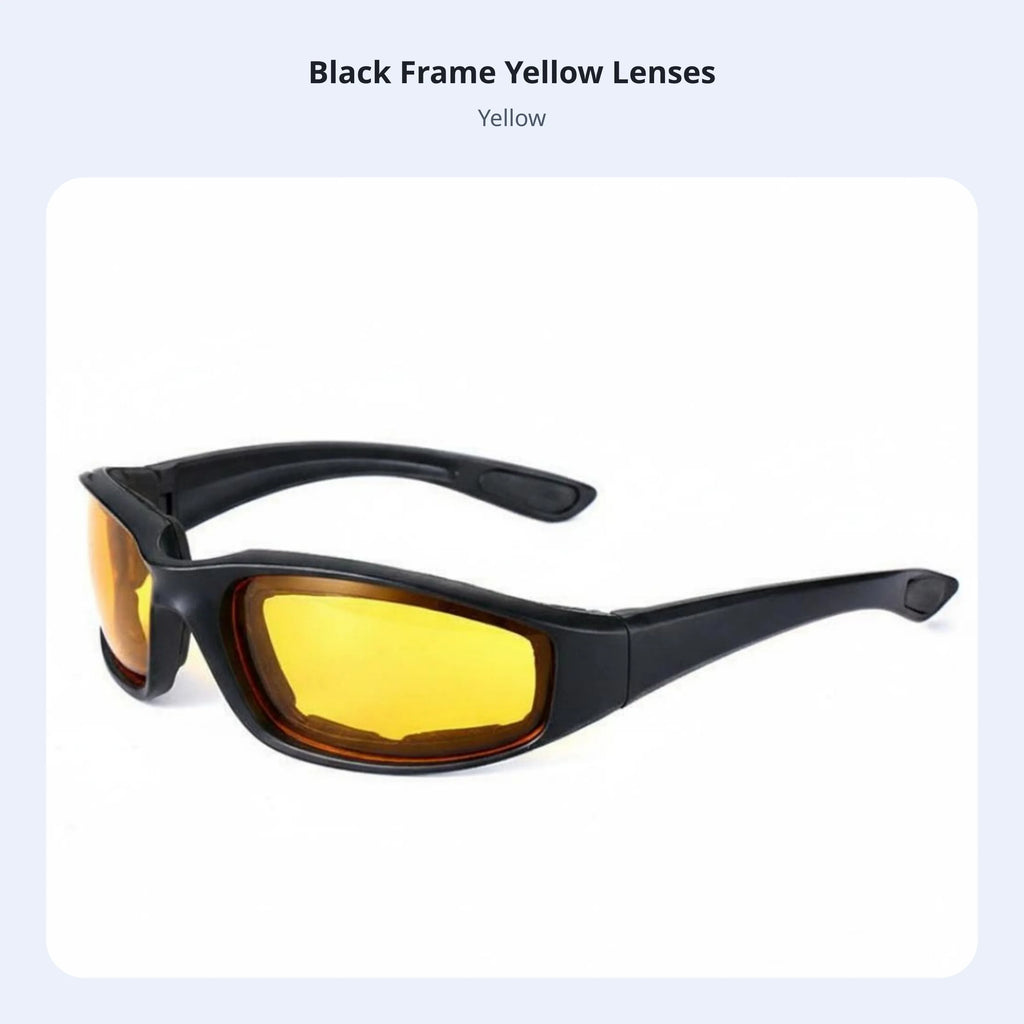 Foam Padded Riding Glasses Particles Proof Motorcycle Wind Goggles Windproof Motorcycle Sunglasses Protection for Driving