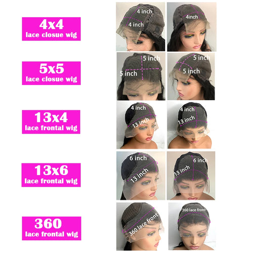 40 44 Inch Body Wave Lace Front Human Hair Wig 13x4 13x6 Hd Pre Plucked With Baby Hair Loose Wave Lace Front Wig For Black Women