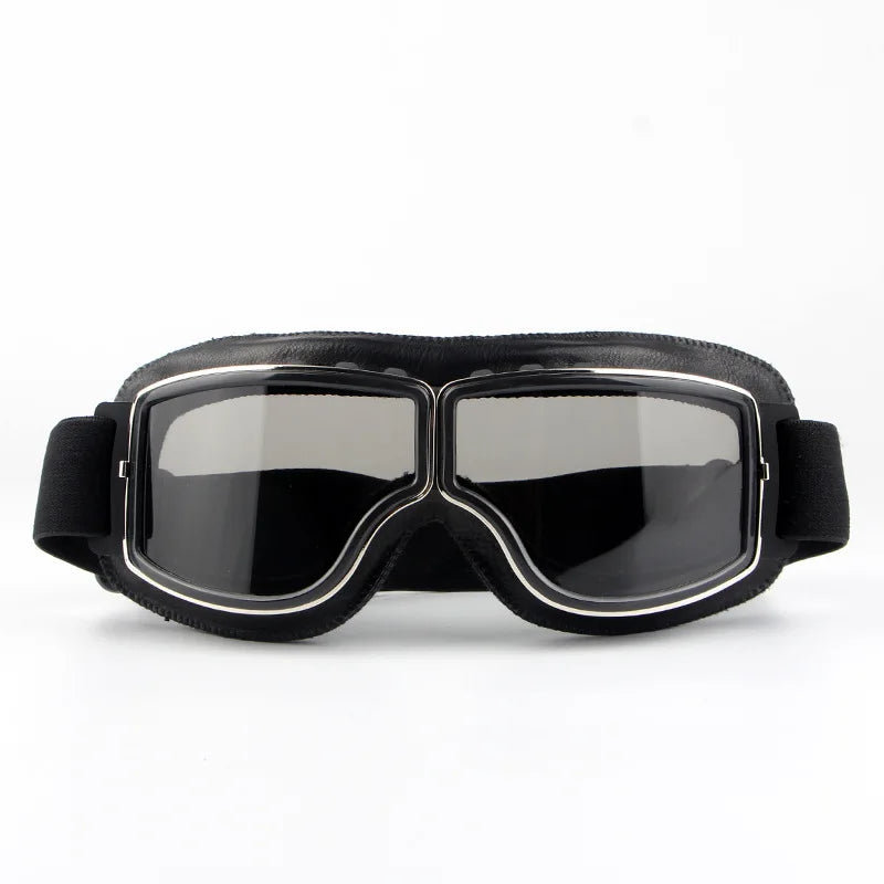 Metal frame retro goggles, motorcycle off-road riding glasses, outdoor sports windproof and dustproof bicycle goggles