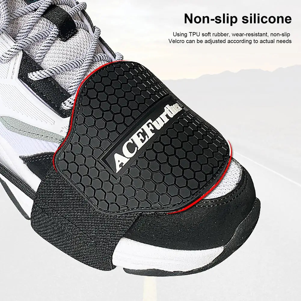 Motorcycle Shoes Rubber Protective Gear Shift Pad Moto Anti-skid Gear Shifter Lightweight Boot Shifter Cover Guards Protector