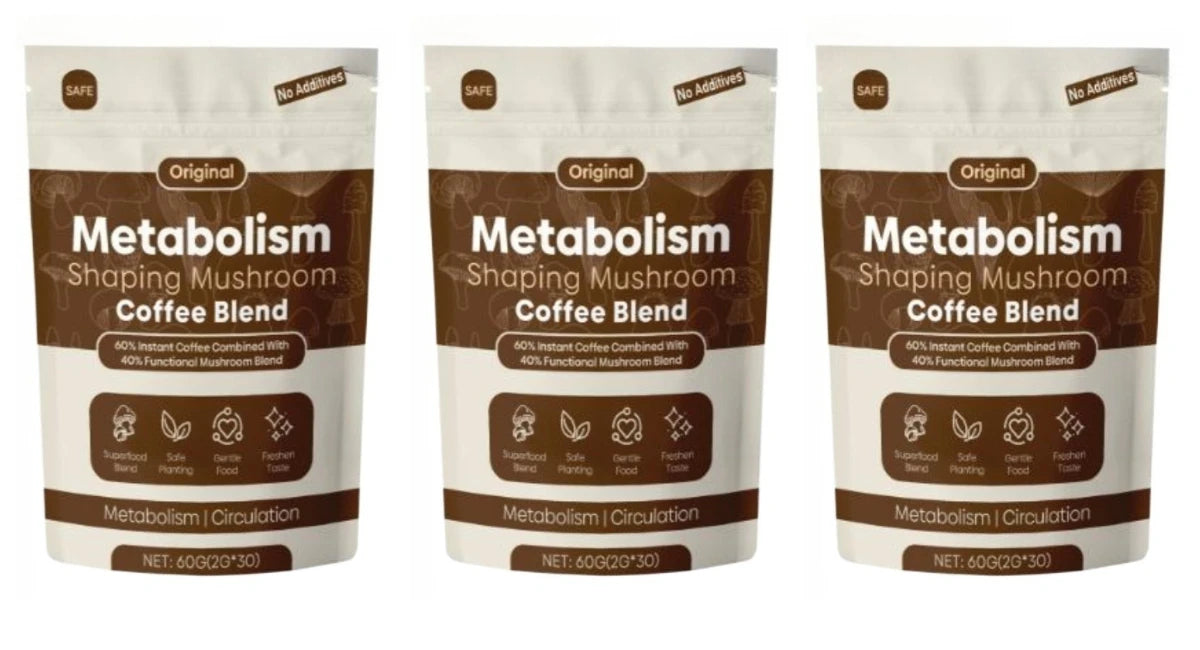 Metabolic Powder with Mushroom Extract and Black Coffee Promote Internal Circulation in The Body Health Nutritional Supplements