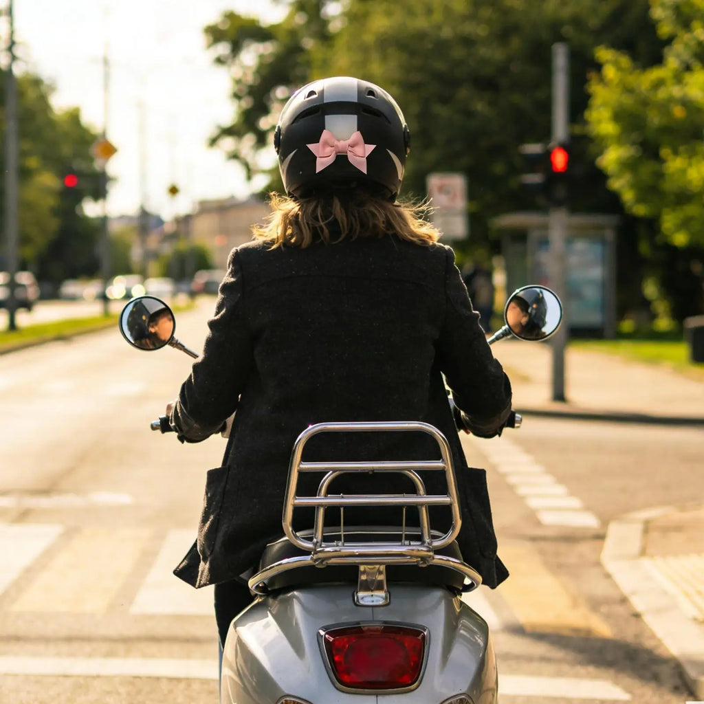 Helmet Bow 3D Fashion Removable Motorcycle Bow Cute Helmet Decoration for Women Riding Commuting Cycling Travel Sports