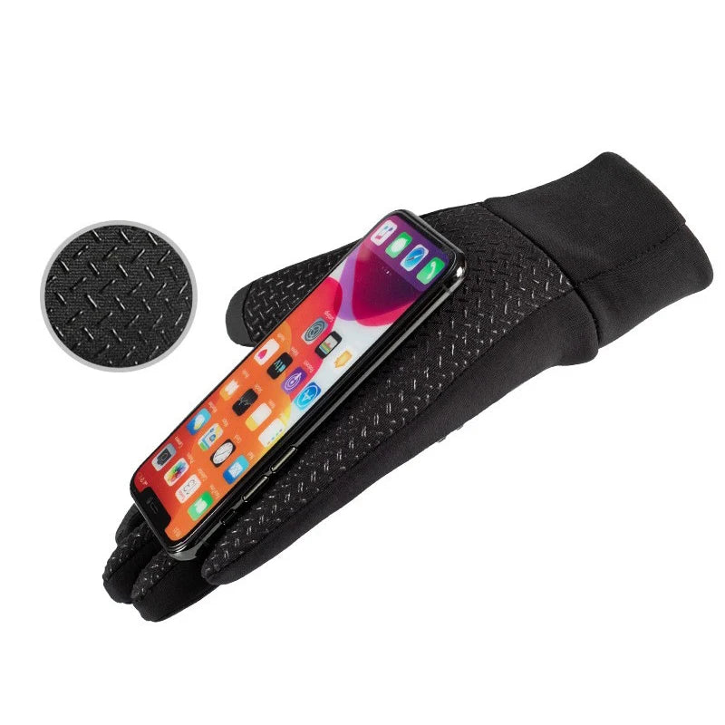 Warm Cycling Gloves for Men Autumn Winter Fishing Non-slip Motorcycle Water-Repellent Touch Screen Wear Resistant Driving Gloves