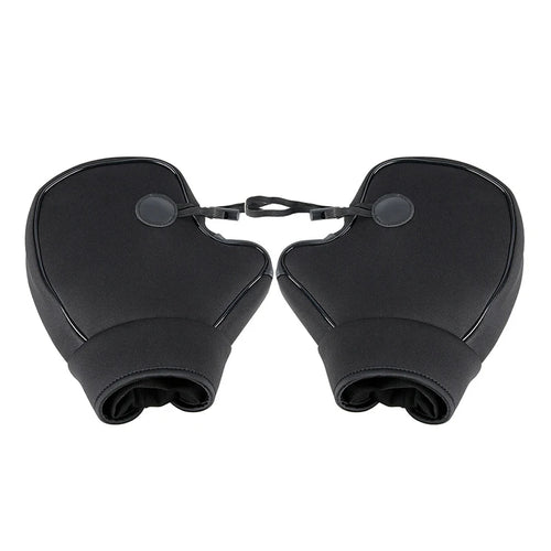 1pair Motorcycle Handlebar Covers, Winter Riding Protective Hand Covers, Electric Bike Fleece-lined Warm Gloves