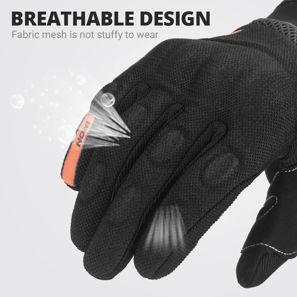 Summer Motorcycle Gloves Breathable Riding Gloves Hard Knuckle Touchscreen Motorbike Gloves For Dirt Bike Moto Full Finger Glove