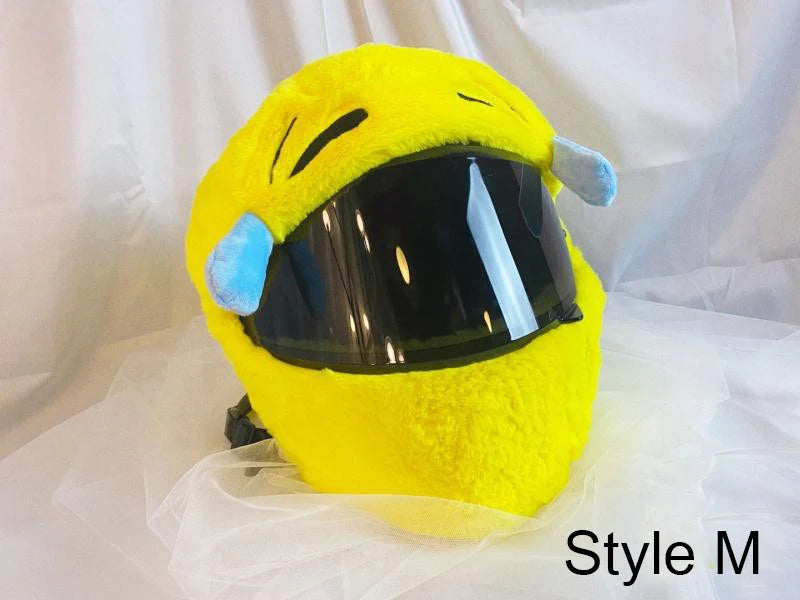 Motorcycle Helmet Cover Accessories Christmas Plush Motocross Full Face Off Road Helmet Decoration Helm Unisex Cosplay Styling