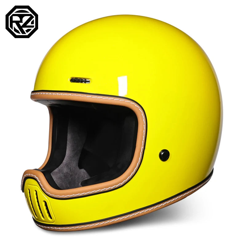 ORZ Retro Motorcycle Full Helmet Motorcycle Helmet Four Seasons Couple Street Bike Helmet Riding Cascos Para Moto