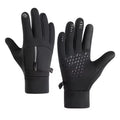 Outdoor Fishing Waterproof Gloves Men's Palm Silicone Anti Slip Touch Screen Full Finger Gloves Motorcycle Riding Warm Gloves