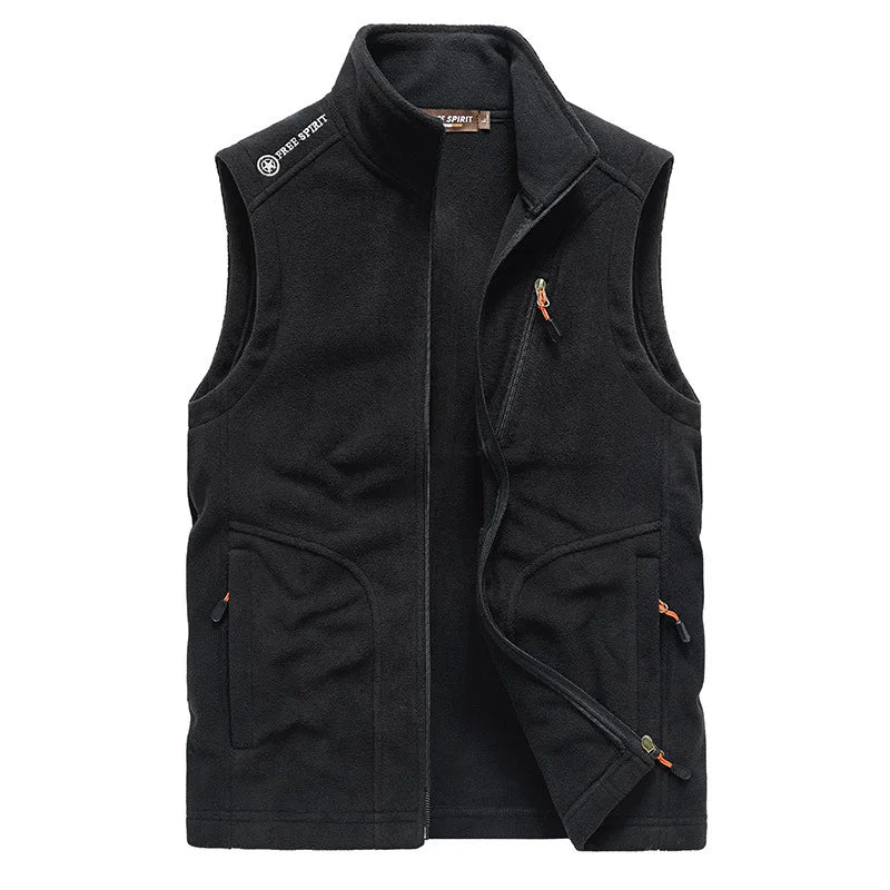 Men Fleece Warm Vest Jackets Autumn Winter Leisure Waistcoat Outdoor Tactical Military Hunting Hiking Motorcycle Fishing Vests