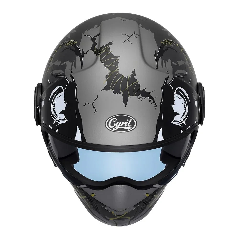 CYRIL Motorcycle Helmet Full Face Open Face Helmets 3/4 Men Women Modular Dual Visor Helmet For Motorcycle ECE DOT Approved