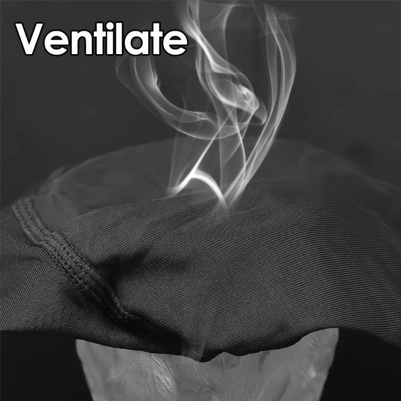 Helmet Inner Cooling Cap Sweat Wicking Skull Cap Under Helmet Beanie for Motorcycle Riding Outdoor Sports Breathable Headwear