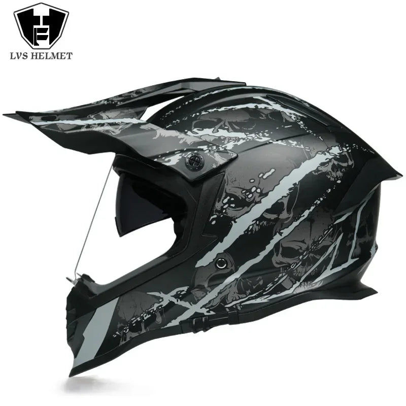 New Motorcycle Helmet Full Face Double Lens Off-Road Racing Helmet Four Seasons Cascos Para Moto Capacete De Moto DOT Casco Moto