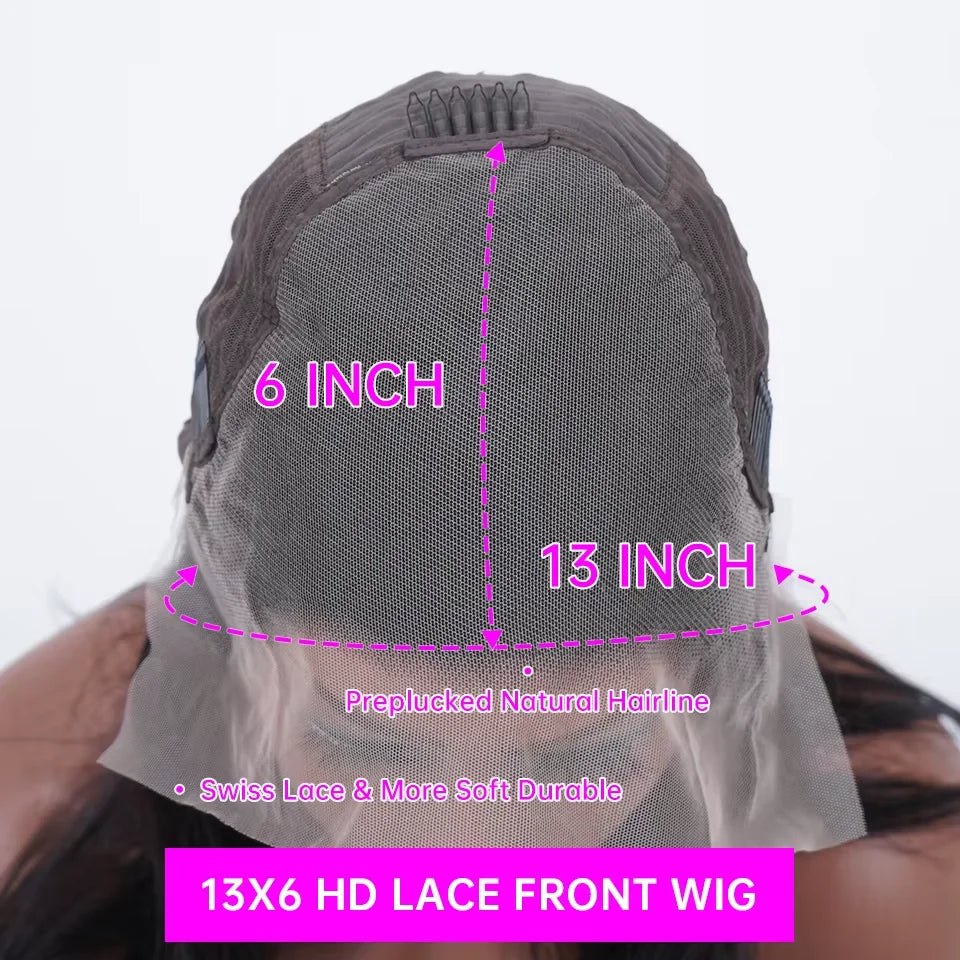 200 Density 13x6 Deep Wave Hd Lace Frontal Wigs Human Hair curly Wigs Water Wave 30 40 Inch 13x4 Lace Front Wig For Women